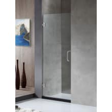 Fellow 72" High x 30" Wide Hinged Frameless Shower Door with Clear Glass