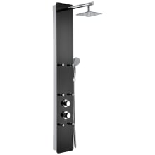Melody Thermostatic Shower Panel with Shower Head, Hand Shower, Bodysprays, Hose, and Valve Trim
