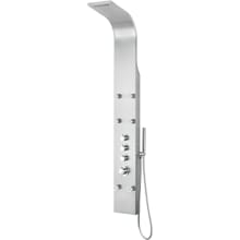 Fontan 64" Thermostatic Shower Panel with Single Function Rain Shower Head with 6 Jet Body Sprays
