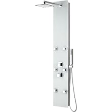 Rhaus 60" Thermostatic Shower Panel with Single Function Rain Shower Head with 6 Jet Body Sprays