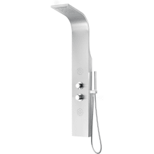 Vanzer 52" Thermostatic Shower Panel with Single Function Rain Shower Head with 2 Jet Body Sprays
