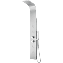 Prairie 63" Thermostatic Shower Panel with Single Function Rain Shower Head with 4 Jet Body Sprays