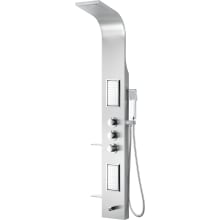 Field 63" Thermostatic Shower Panel with Single Function Rain Shower Head with 2 Jet Body Sprays
