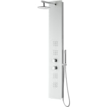 Veld 63" Thermostatic Shower Panel with Single Function Rain Shower Head with 4 Jet Body Sprays