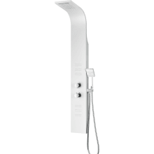 Arena 60" Thermostatic Shower Panel with Single Function Rain Shower Head with 2 Jet Body Sprays