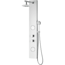 Aquifer 56" Thermostatic Shower Panel with Single Function Rain Shower Head with 2 Jet Body Sprays