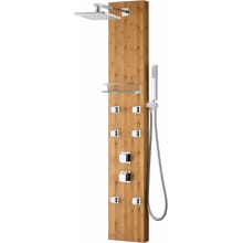 Crane 60" Thermostatic Shower Panel with Single Function Rain Shower Head with 6 Jet Body Sprays