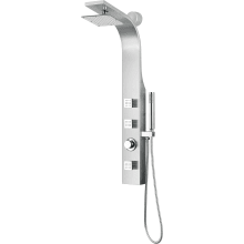 Sans 40" Thermostatic Shower Panel with Single Function Rain Shower Head with 3 Jet Body Sprays