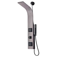 Aura Thermostatic Shower Panel with Shower Head, Hand Shower, Body Sprays, Shower Arm and Hose