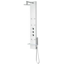 Panther Thermostatic and Pressure Balanced Shower Panel with Shower Head, Hand Shower, Bodysprays, Hose, and Valve Trim – Less Rough-In Valve