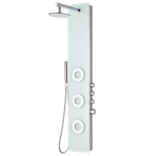 Lynx Thermostatic and Pressure Balanced Shower Panel with Shower Head, Hand Shower, Bodysprays, Hose, and Valve Trim – Less Rough-In Valve