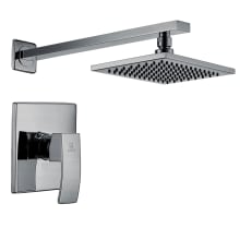 Viace Shower Trim Package with Single Function Rain Shower Head