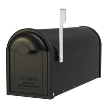 Winston Post Mount Mailbox with Nickel Flag