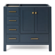 Cambridge 36" Single Free Standing Wood Vanity Cabinet Only - Less Vanity Top