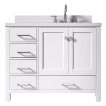 42 Inch Vanities Faucetdirect Com, 42 Vanity Top Right Offset Sink