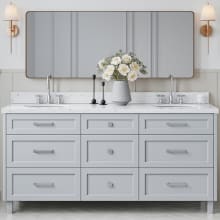 Monroe 72-1/4" Free Standing Double Basin Vanity Set with Cabinet and Quartz Vanity Top