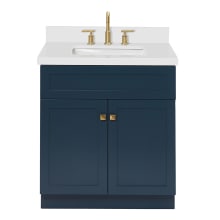 Hamlet 31" Free Standing Single Basin Vanity Set with Cabinet and Quartz Vanity Top