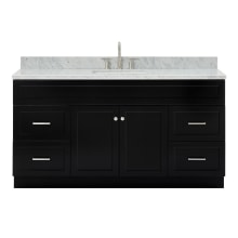 Hamlet 67" Free Standing Single Basin Vanity Set with Cabinet and Marble Vanity Top