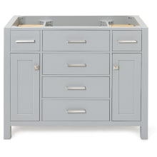 Bristol 42" Single Free Standing Vanity Cabinet Only - Less Vanity Top