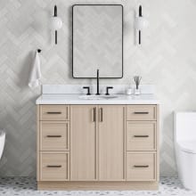 Kelly 49" Free Standing Single Basin Vanity Set with Cabinet and Quartz Vanity Top