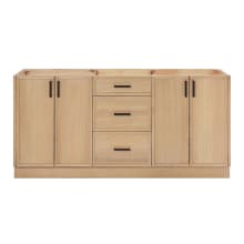 Kelly 72" Double Free Standing Vanity Cabinet Only - Less Vanity Top