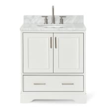 Stafford 31" Free Standing Single Basin Vanity Set with Cabinet and Marble Vanity Top