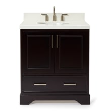 Stafford 31" Free Standing Single Basin Vanity Set with Cabinet and Quartz Vanity Top