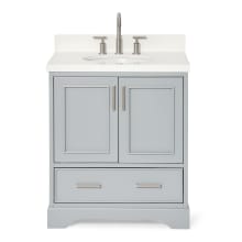 Stafford 31" Free Standing Single Basin Vanity Set with Cabinet and Quartz Vanity Top