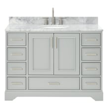 Stafford 49" Free Standing Single Basin Vanity Set with Cabinet and Marble Vanity Top