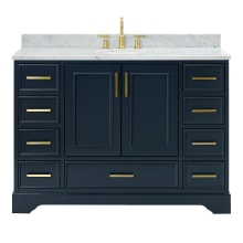 Stafford 49" Free Standing Single Basin Vanity Set with Cabinet and Marble Vanity Top