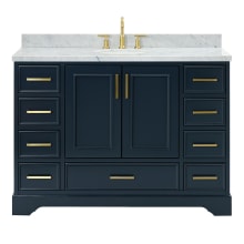 Stafford 49" Free Standing Single Basin Vanity Set with Cabinet and Marble Vanity Top