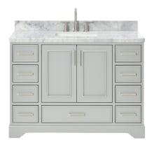 Stafford 49" Free Standing Single Basin Vanity Set with Cabinet and Marble Vanity Top