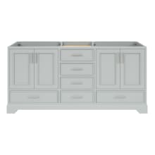 Stafford 73" Double Free Standing Vanity Cabinet Only - Less Vanity Top