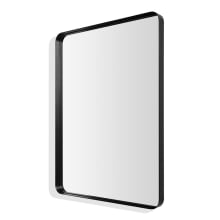 40" x 30" Contemporary Rectangular Metal Framed Bathroom Wall Mirror