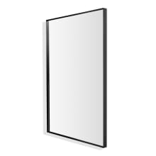 24" x 36" Contemporary Rectangular Metal Framed Bathroom Wall Mirror