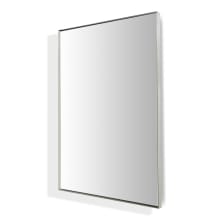 30" x 40" Contemporary Rectangular Metal Framed Bathroom Wall Mirror