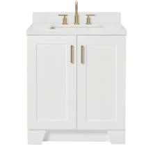Taylor 30" Free Standing Single Basin Vanity Set with Cabinet, Quartz Vanity Top, and Rectangular Bathroom Sink