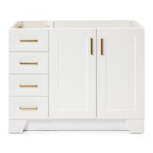 Taylor 42" Single Wood Vanity Cabinet with Left Side Drawers Only - Less Vanity Top