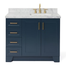 Taylor 43" Free Standing Single Basin Vanity Set with Cabinet and Marble Vanity Top