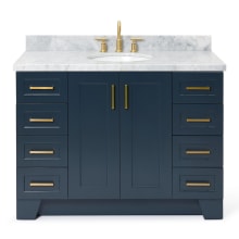 Taylor 49" Free Standing Single Basin Vanity Set with Cabinet and Marble Vanity Top