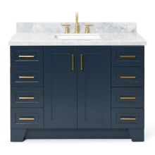 Taylor 49" Free Standing Single Basin Vanity Set with Cabinet and Marble Vanity Top