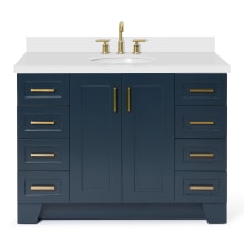 Taylor 49" Free Standing Single Basin Vanity Set with Hardwood Cabinet, Quartz Vanity Top, and Oval Bathroom Sink