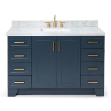 Taylor 55" Free Standing Single Basin Vanity Set with Cabinet and Marble Vanity Top