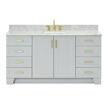 Taylor 67" Free Standing Single Basin Vanity Set with Cabinet and Marble Vanity Top