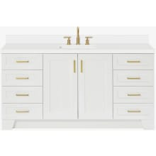 Taylor 67" Free Standing Single Basin Vanity Set with Cabinet and Marble Vanity Top