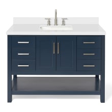Magnolia 49" Free Standing Single Basin Vanity Set with Cabinet and Quartz Vanity Top
