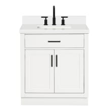 Hepburn 31" Free Standing Single Basin Vanity Set with Cabinet and Quartz Vanity Top