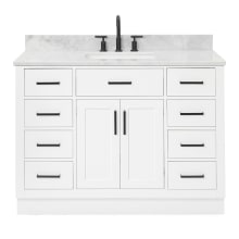 Hepburn 49" Free Standing Single Basin Vanity Set with Cabinet and Marble Vanity Top
