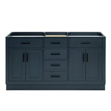 Hepburn 60" Double Free Standing Vanity Cabinet Only - Less Vanity Top