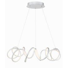 Alexander Single Light 32" Wide LED Abstract Chandelier